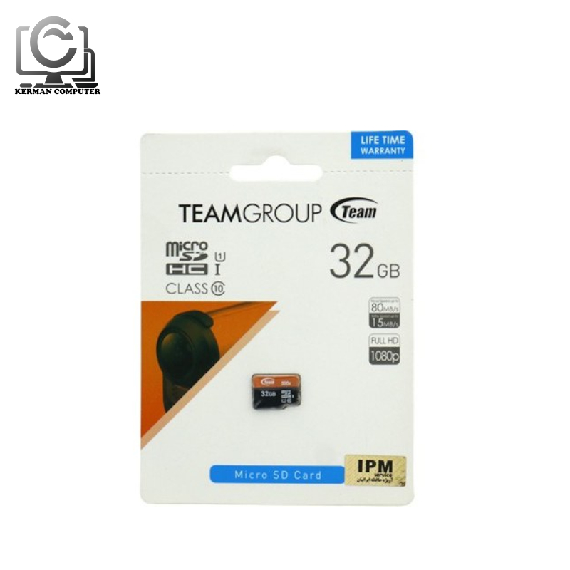مموری میکرو MICRO SD تیم گروپ TEAM GROUPمدل500X U1 C10 80MB/s ظرفیت 32 گیگابایت